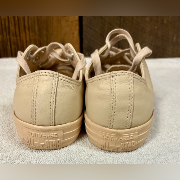 Limited Edition Converse All Star Leather Rose Gold Low Top Sneaker Women’s 8 - Picture 4 of 7